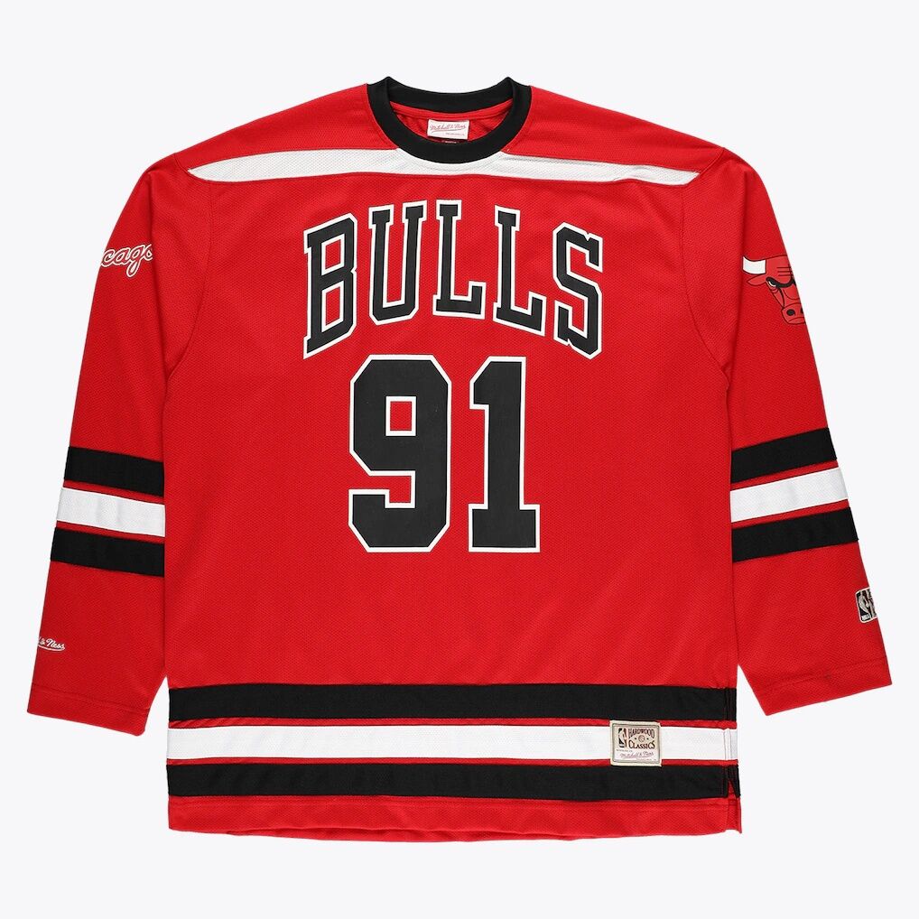 Dennis Rodman Chicago Bulls Mitchell & Ness Big & Tall NBA Hockey Jersey