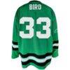 Larry Bird Boston Celtics Mitchell & Ness Big & Tall NBA Hockey Jersey - - Detail View