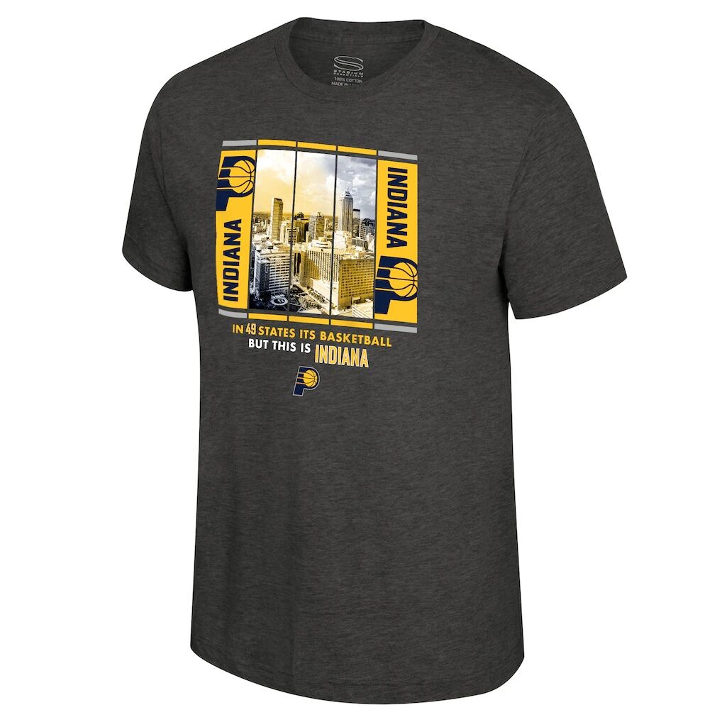 Indiana Pacers Stadium Essentials Unisex Skyline Boxout T-Shirt