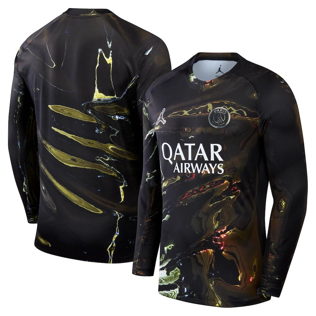 Paris Saint-Germain Jordan Brand 2025/26 Fifth Stadium Replica Long Sleeve Jersey