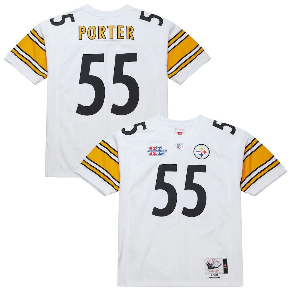 Joey Porter Pittsburgh Steelers Mitchell & Ness 2005 Authentic Throwback Retired Player Jersey