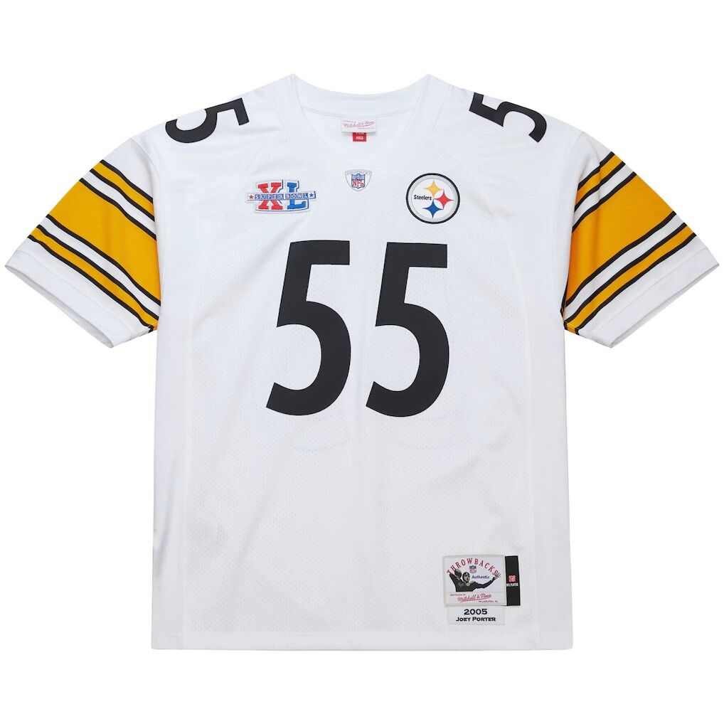 Joey Porter Pittsburgh Steelers Mitchell & Ness 2005 Authentic Throwback Retired Player Jersey