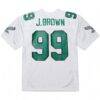 Jerome Brown Philadelphia Eagles Mitchell & Ness 1991 Authentic Throwback Retired Player Jersey - White - Detail View