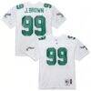 Jerome Brown Philadelphia Eagles Mitchell & Ness 1991 Authentic Throwback Retired Player Jersey - White - Front View