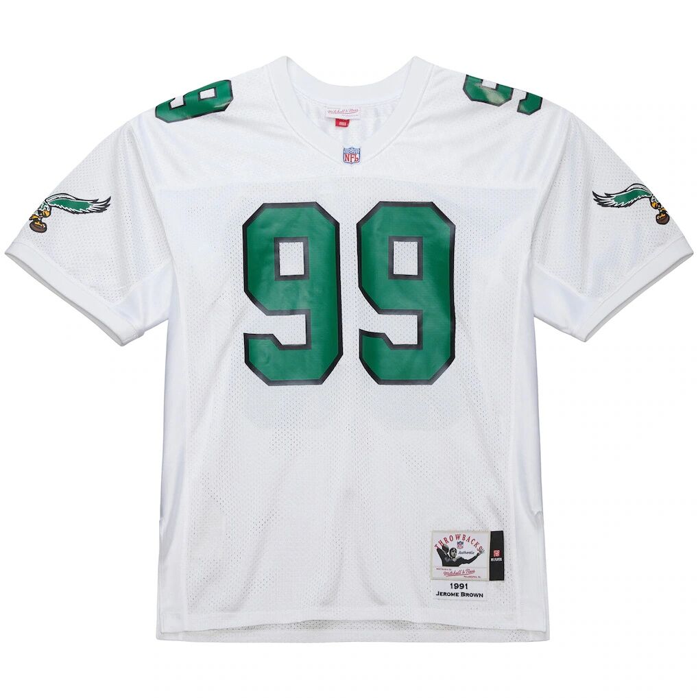 Jerome Brown Philadelphia Eagles Mitchell & Ness 1991 Authentic Throwback Retired Player Jersey