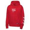 Chicago Bulls Nike Youth Courtside Club Premiere Hoodie - Red - Side View