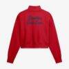 Boston Red Sox Nike Women's Primetime Phoenix Fleece Half-Zip Sweatshirt - Red - Side View