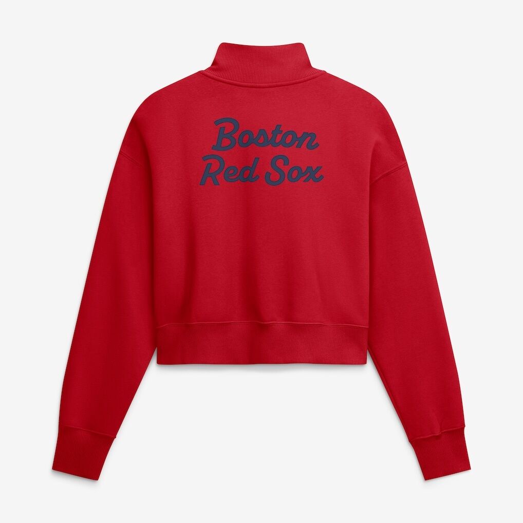 Boston Red Sox Nike Women's Primetime Phoenix Fleece Half-Zip Sweatshirt