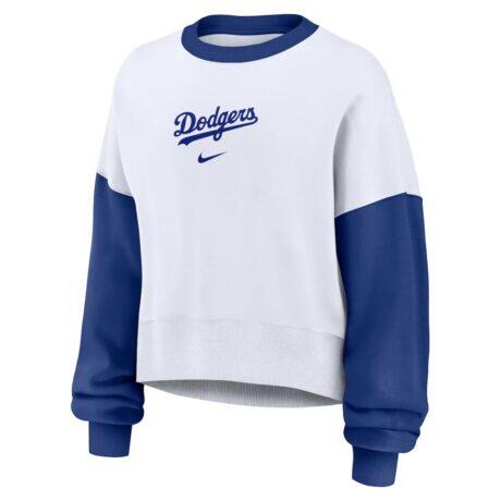 Los Angeles Dodgers Nike Women's Oversized High Hip Fleece Sweatshirt - - Alt1