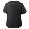 Kansas City Royals Nike Women's Mod Cropped T-Shirt - Black - Detail View