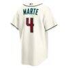 Ketel Marte Arizona Diamondbacks Nike Home Replica Jersey - Cream - Detail View