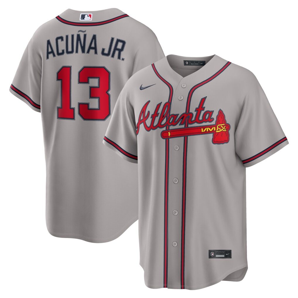 Ronald Acuña Jr. Atlanta Braves Nike Road Replica Jersey