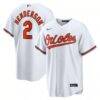 Gunnar Henderson Baltimore Orioles Nike Home Replica Jersey - White - Front View