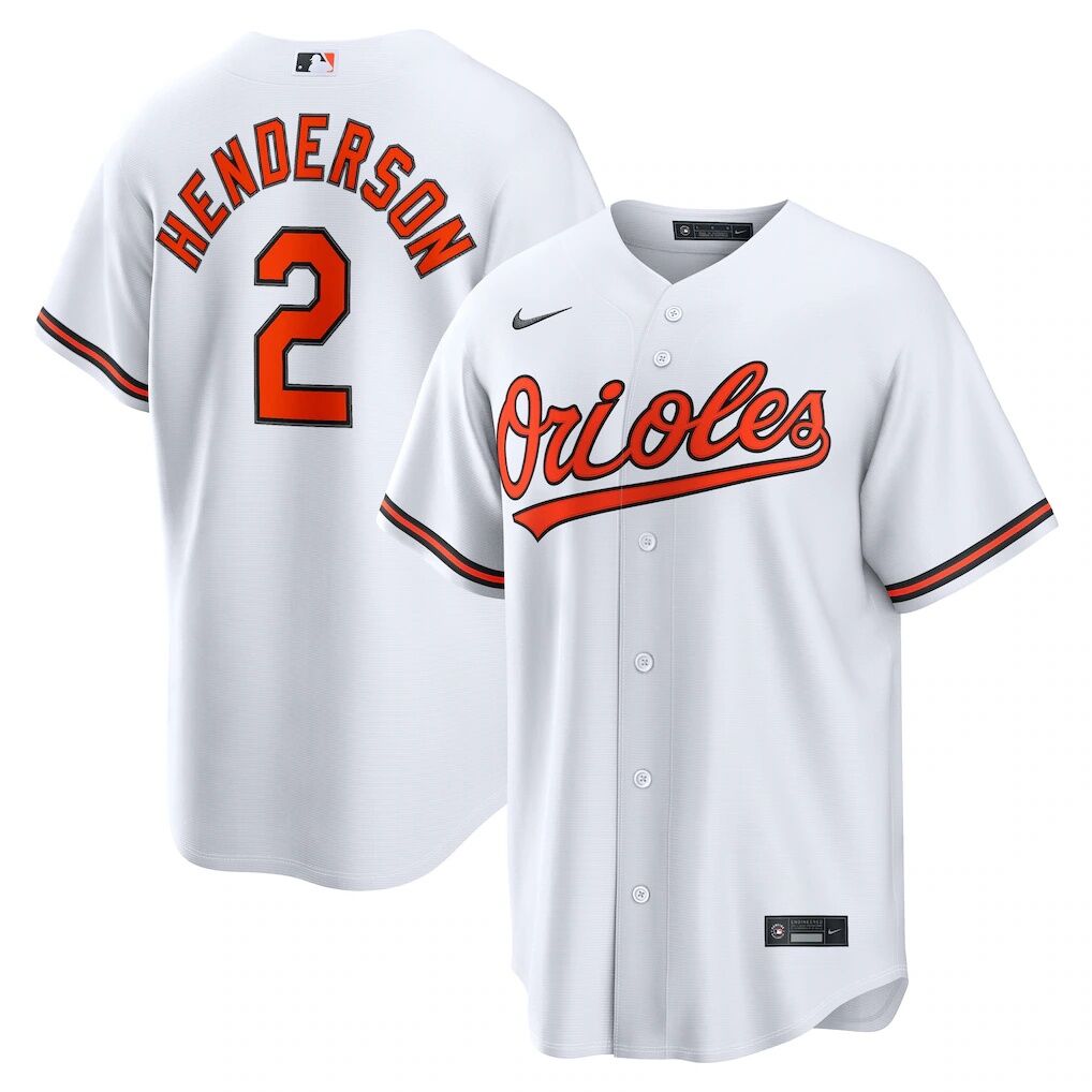 Gunnar Henderson Baltimore Orioles Nike Home Replica Jersey
