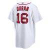 Jarren Duran Boston Red Sox Nike Home Replica Jersey - White - Detail View