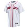 Jarren Duran Boston Red Sox Nike Home Replica Jersey - White - Side View
