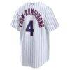 Pete Crow-Armstrong Chicago Cubs Nike Home Replica Jersey - White - Detail View