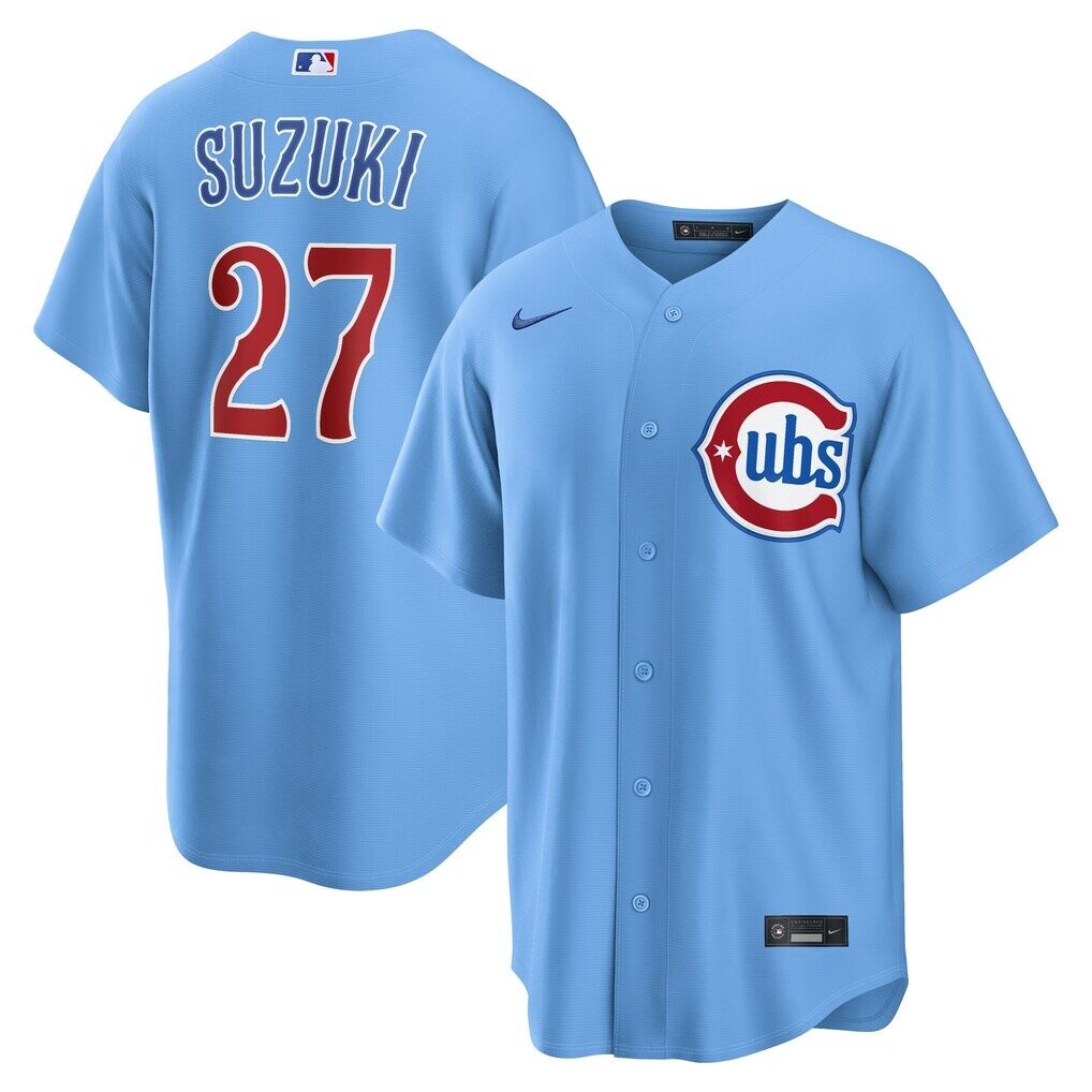 Seiya Suzuki Chicago Cubs Nike Alternate Replica Jersey - Light Blue