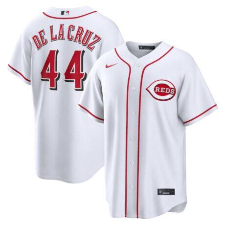 Elly De La Cruz Cincinnati Reds Nike Home Replica Jersey - White - Front View