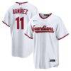 José Ramírez Cleveland Guardians Nike Home Replica Jersey - White - Front View