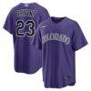 Kris Bryant Colorado Rockies Nike Alternate Replica Jersey - Purple - Front View