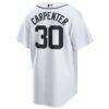 Kerry Carpenter Detroit Tigers Nike Home Replica Jersey - White - Detail View