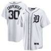 Kerry Carpenter Detroit Tigers Nike Home Replica Jersey - White - Front View