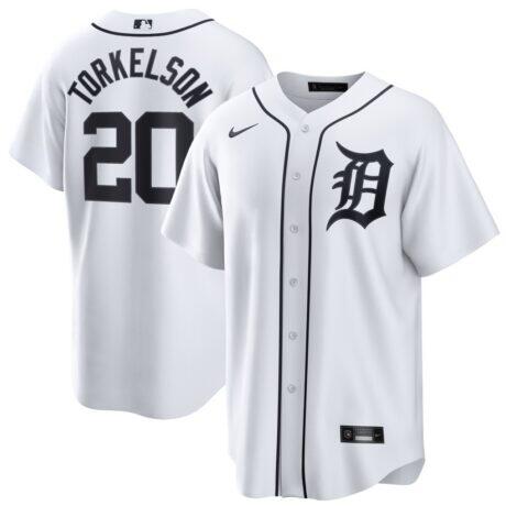 Spencer Torkelson Detroit Tigers Nike Home Replica Jersey - White - Front View