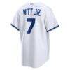 Bobby Witt Jr. Kansas City Royals Nike Home Replica Jersey - White - Detail View