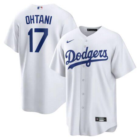 Shohei Ohtani Los Angeles Dodgers Nike Home Replica Jersey - White - Front View