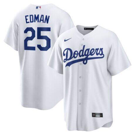 Tommy Edman Los Angeles Dodgers Nike Home Replica Jersey - White - Front View