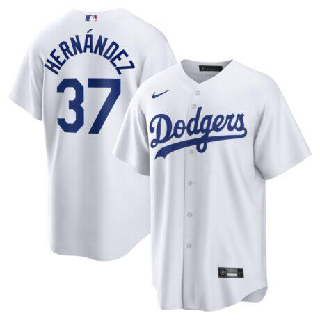 Teoscar Hernández Los Angeles Dodgers Nike Home Replica Jersey - White - Front View