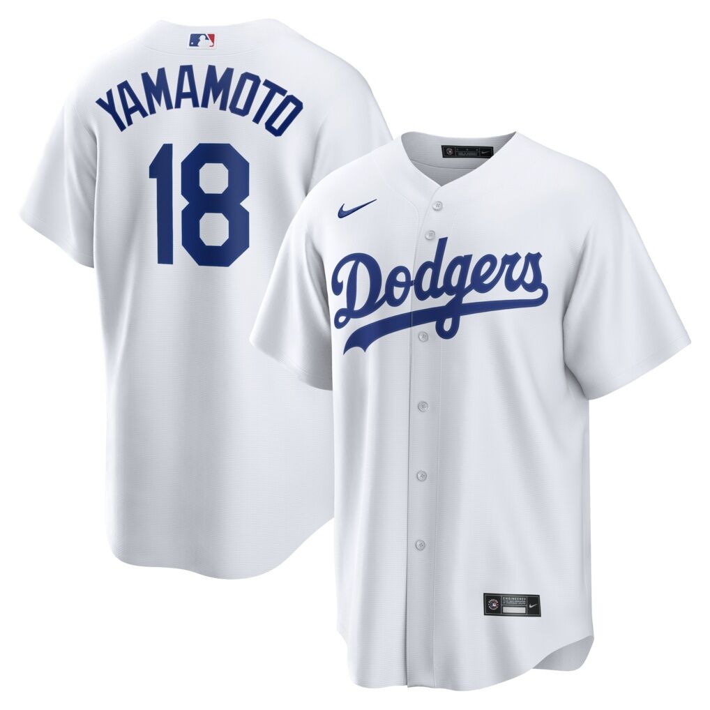 Yoshinobu Yamamoto Los Angeles Dodgers Nike Home Replica Jersey