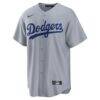 Mookie Betts Los Angeles Dodgers Nike Road Replica Jersey - Gray - Side View