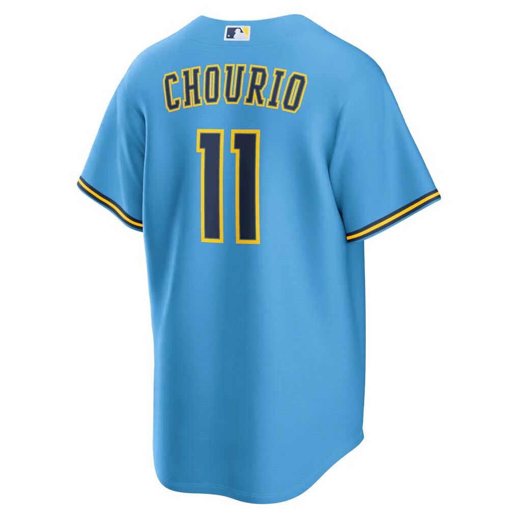 Jackson Chourio Milwaukee Brewers Nike Road Replica Jersey - Light Blue
