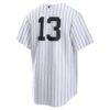 Jazz Chisholm Jr. New York Yankees Nike Home Replica Jersey - White - Detail View