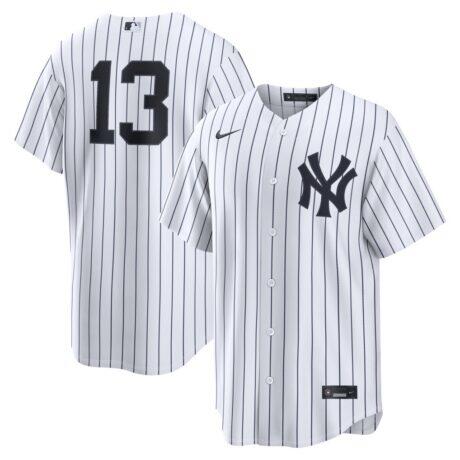 Jazz Chisholm Jr. New York Yankees Nike Home Replica Jersey - White - Front View