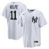 Anthony Volpe New York Yankees Nike Home Replica Jersey - White - Front View