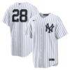 Austin Wells New York Yankees Nike Home Replica Jersey - White - Front View