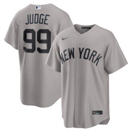 Aaron Judge New York Yankees Nike Road Replica Jersey - Gray - Front View