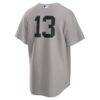 Jazz Chisholm Jr. New York Yankees Nike Road Replica Jersey - Gray - Detail View