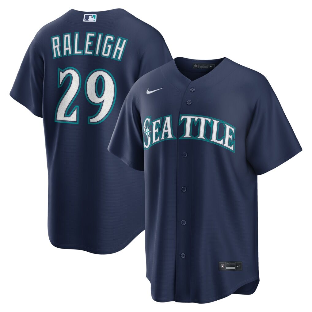 Cal Raleigh Seattle Mariners Nike Home Replica Jersey