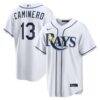 Junior Caminero Tampa Bay Rays Nike Home Replica Jersey - White - Front View