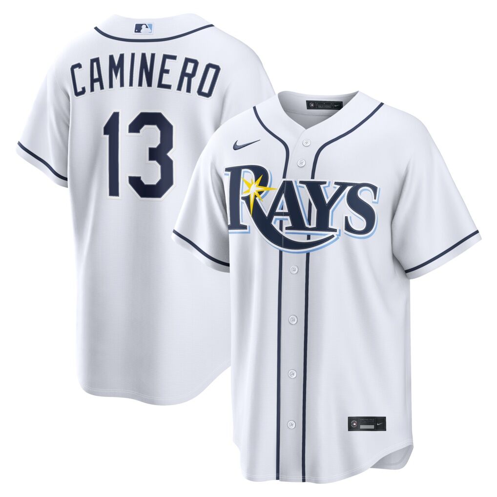 Junior Caminero Tampa Bay Rays Nike Home Replica Jersey