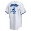 George Springer Toronto Blue Jays Nike Home Replica Jersey - White - Detail View