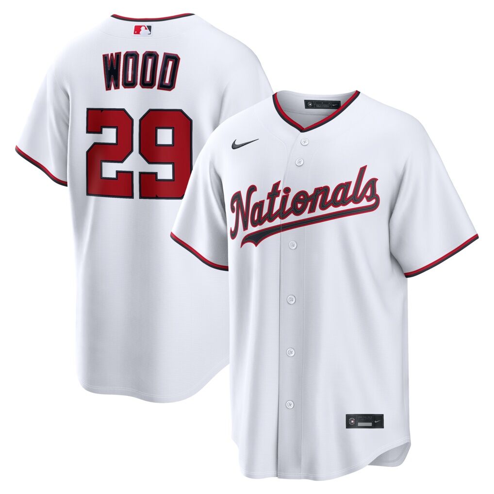 James Wood Washington Nationals Nike Home Replica Jersey
