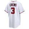 Dylan Crews Washington Nationals Nike Home Replica Jersey - White - Detail View