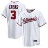 Dylan Crews Washington Nationals Nike Home Replica Jersey - White - Front View