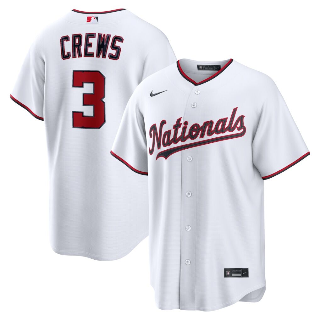 Dylan Crews Washington Nationals Nike Home Replica Jersey