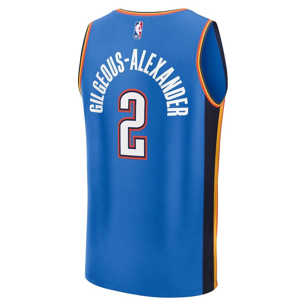 Shai Gilgeous-Alexander Oklahoma City Thunder Fashion7 Fast Break Replica Player Jersey - Icon Edition